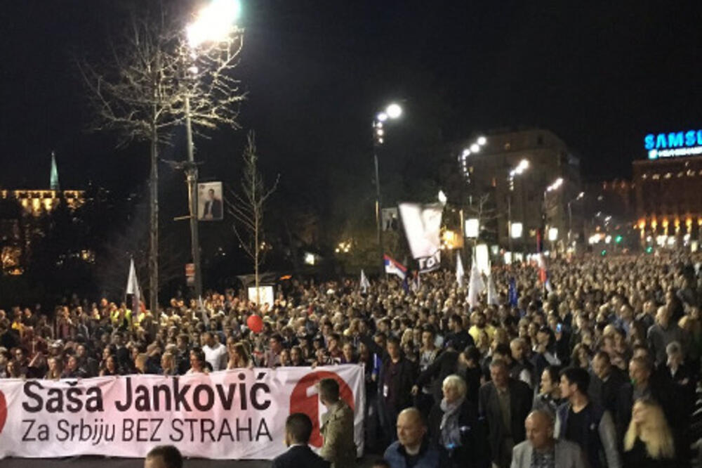 Janković miting u Beogradu, Foto: Twitter.com