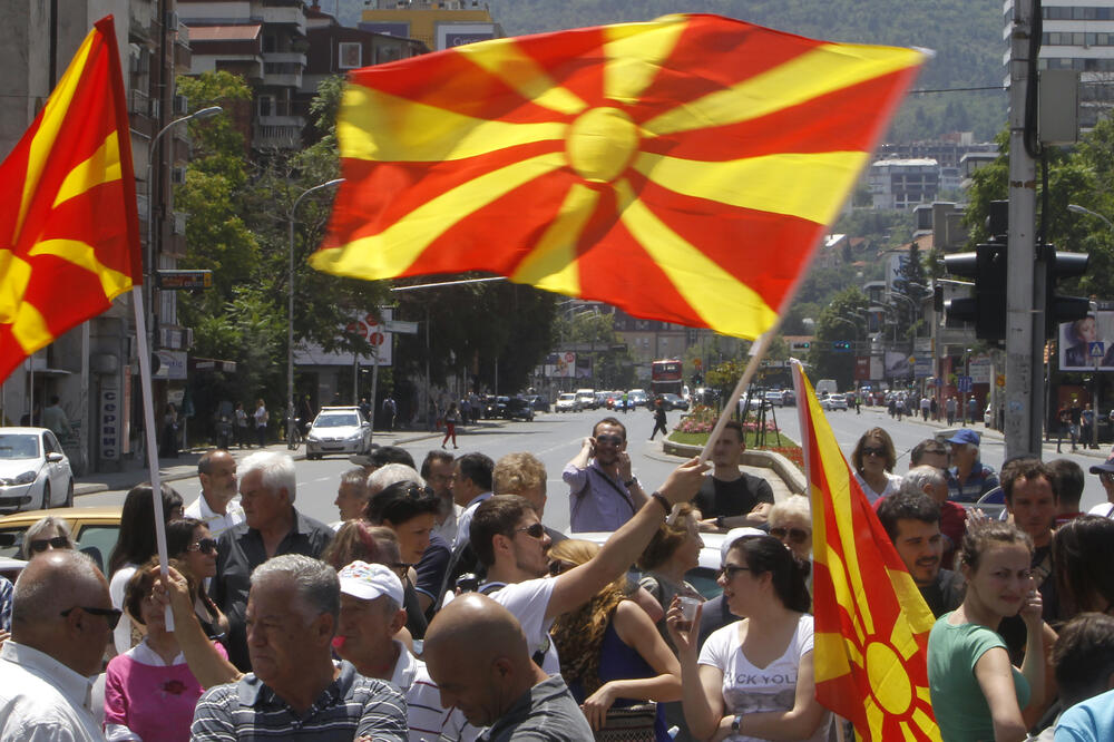 Makedonija, protest, Foto: Beta-AP