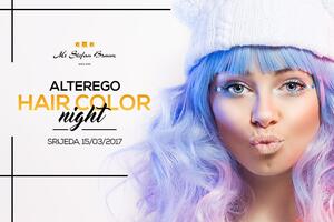 Demonstriranje frizerskih tehnika farbanja