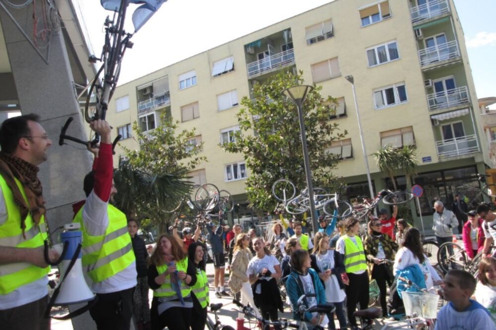 Critical mass, Tivat, Foto: Biciklo.me/Twitter