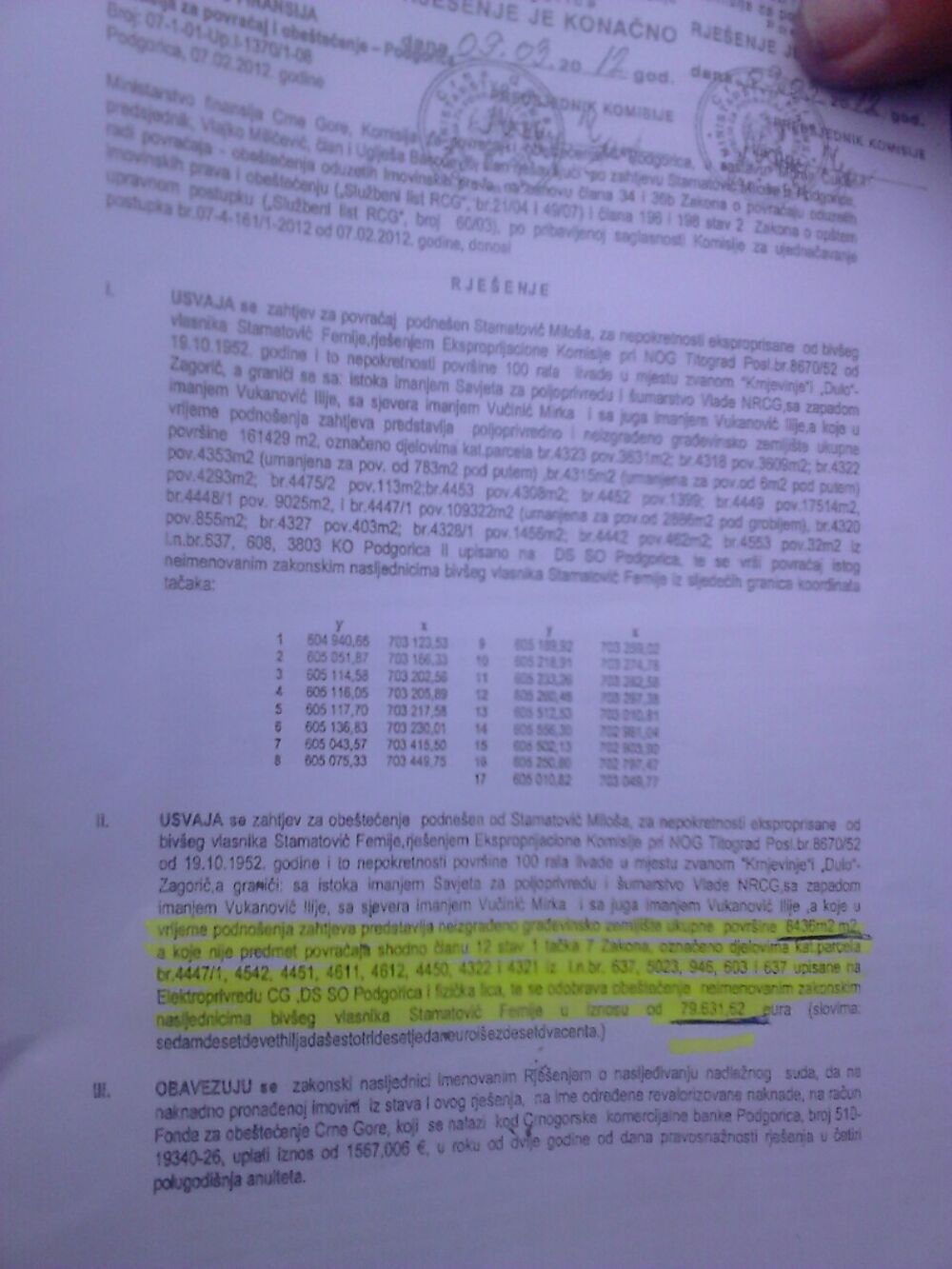 Park šuma Zagorič, protest