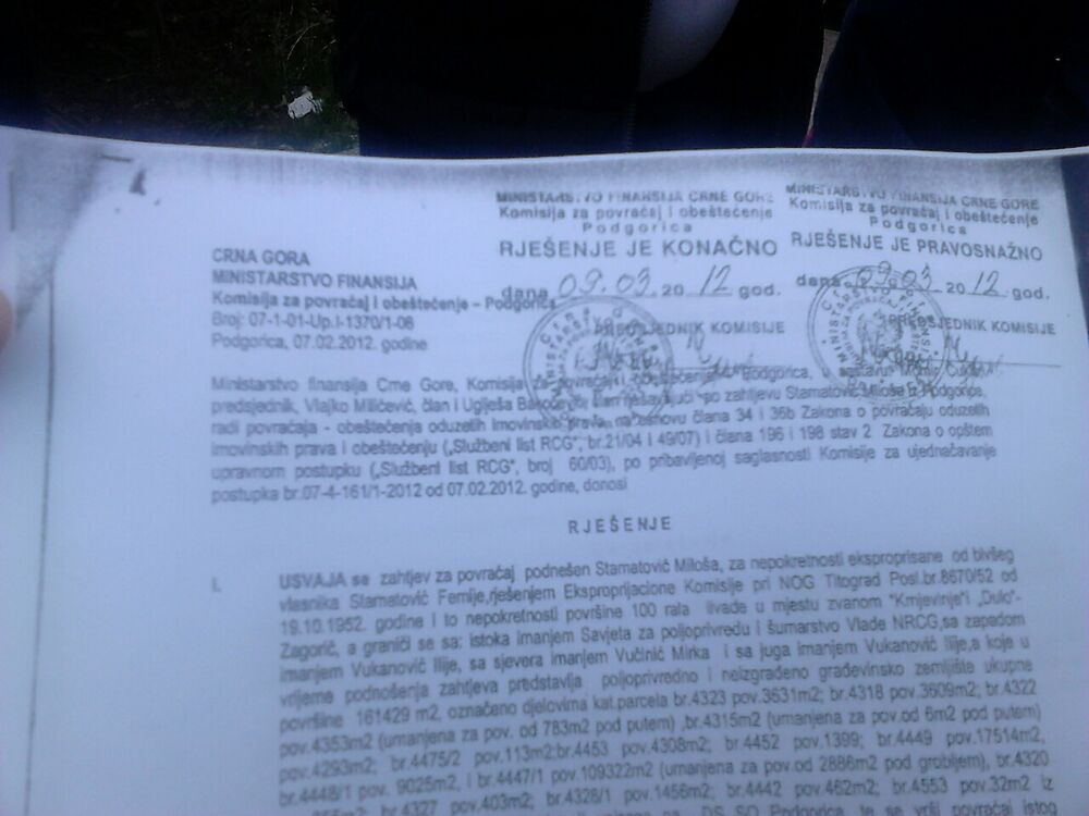 Park šuma Zagorič, protest