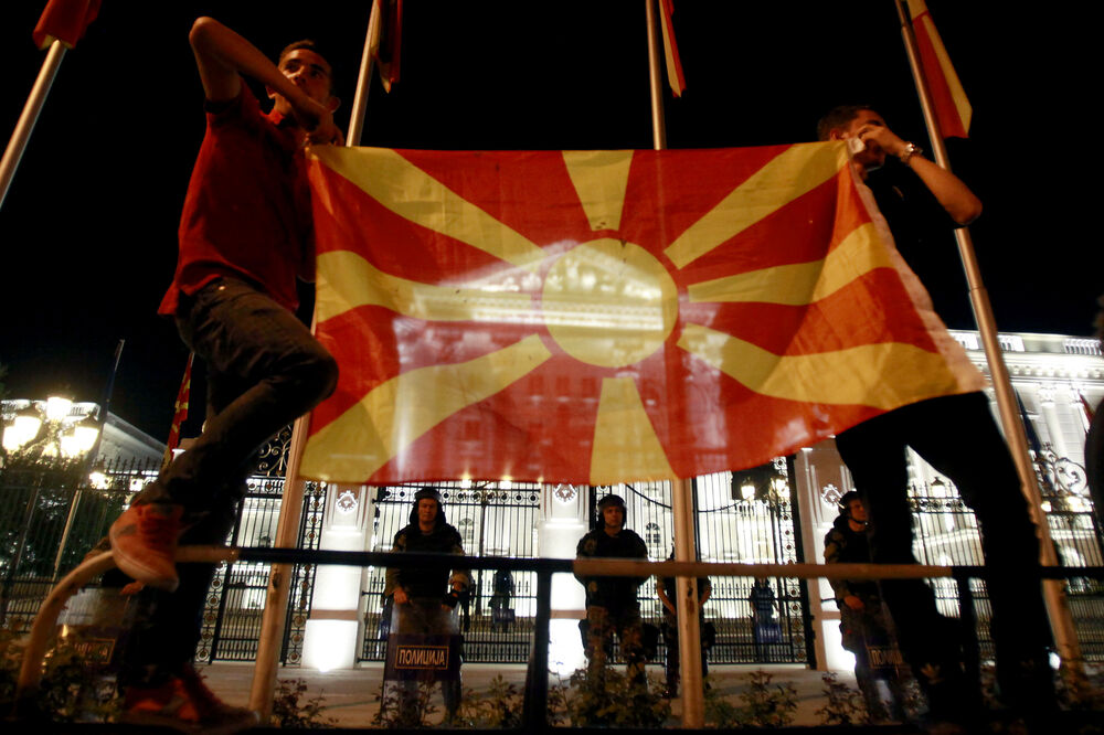 Makedonija, protest, Foto: Beta-AP