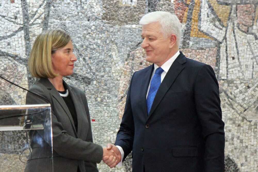 Duško Marković, Federika Mogerini, Foto: Filip Roganović