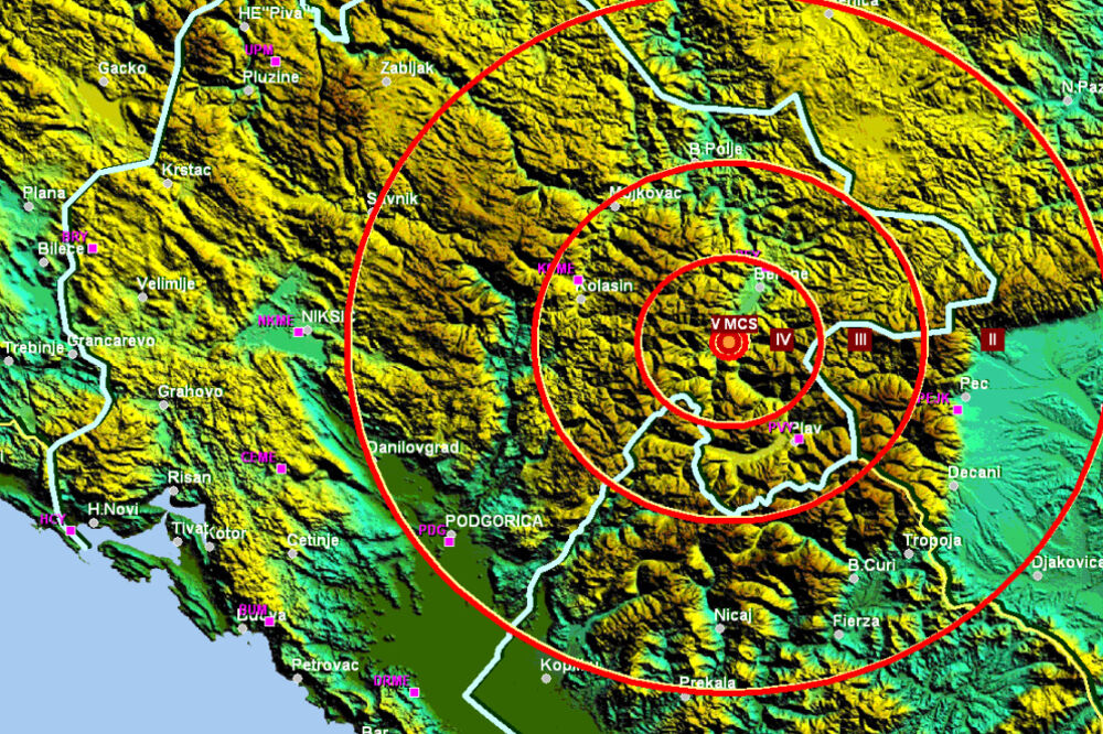 Zemljotres Berane, Foto: Seizmološki zavod