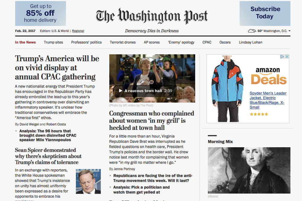 Vašington post, Foto: Reuters