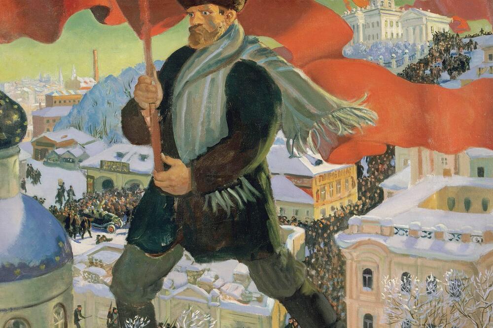 Boris Kustodiev: “Boljševik”, 1920. (novina)