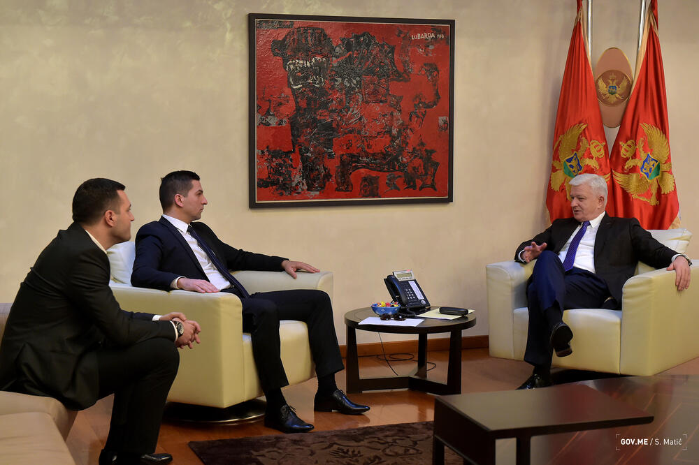 Dejan Jovanović, Goran Jovanović, Duško Marković, Foto: Gov.me