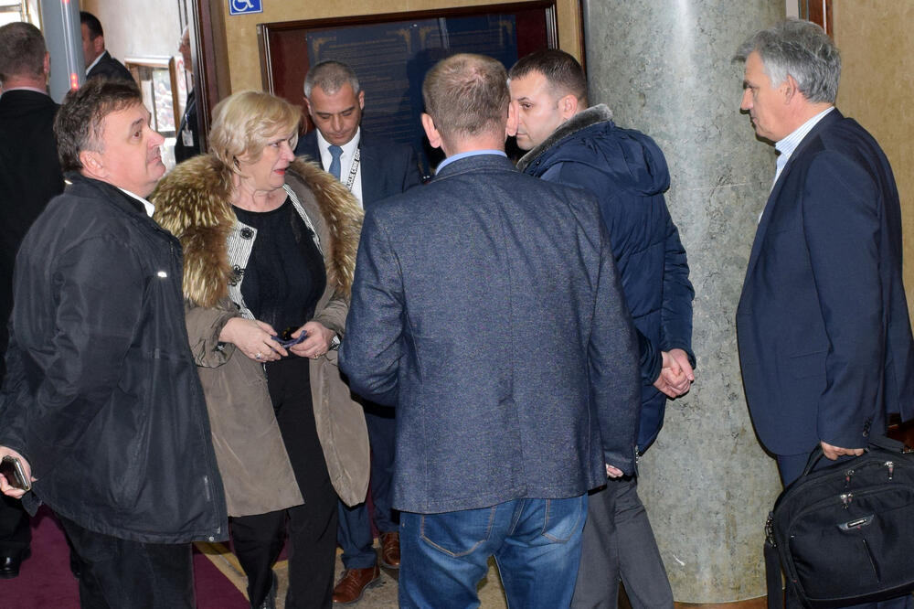 Demokratski front Skupština incident, Foto: Luka Zeković