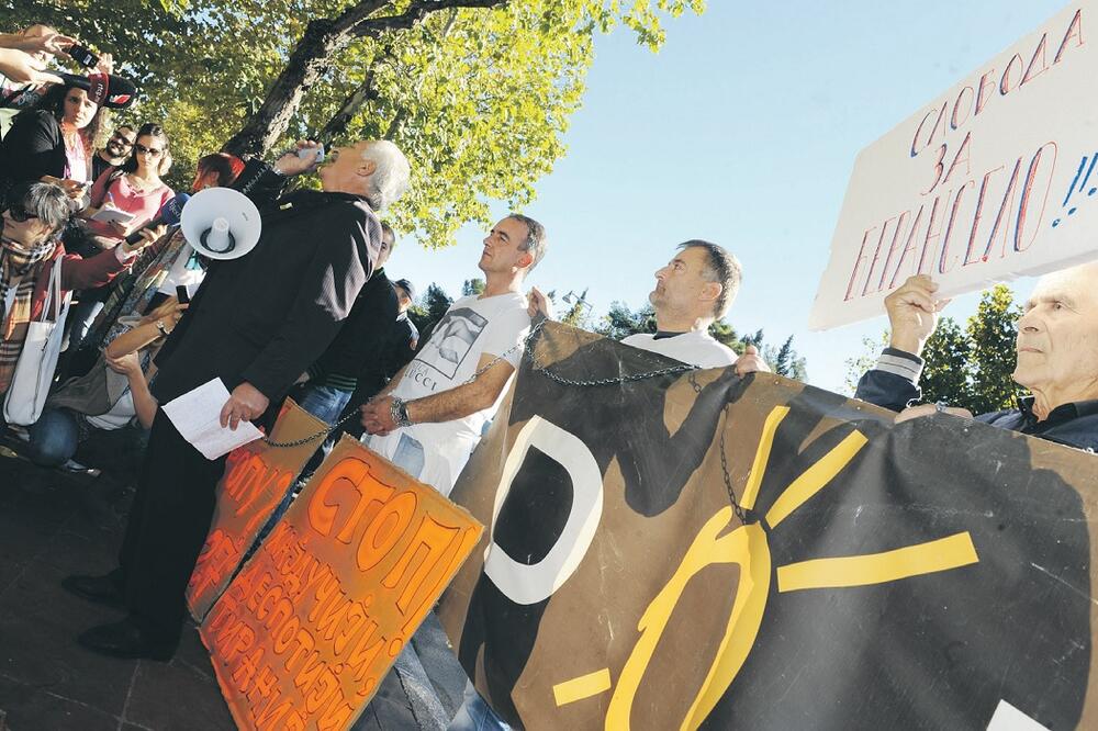 Beranselo, protest, Foto: Savo Prelević