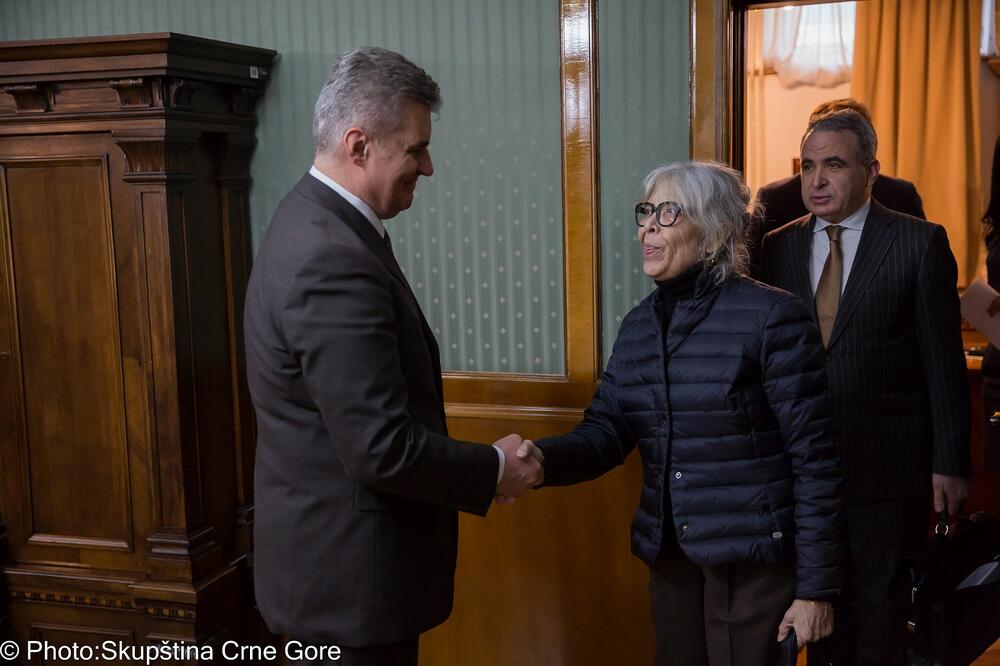 Maris Davije, Ivan Brajović, Foto: Skupština Crne Gore
