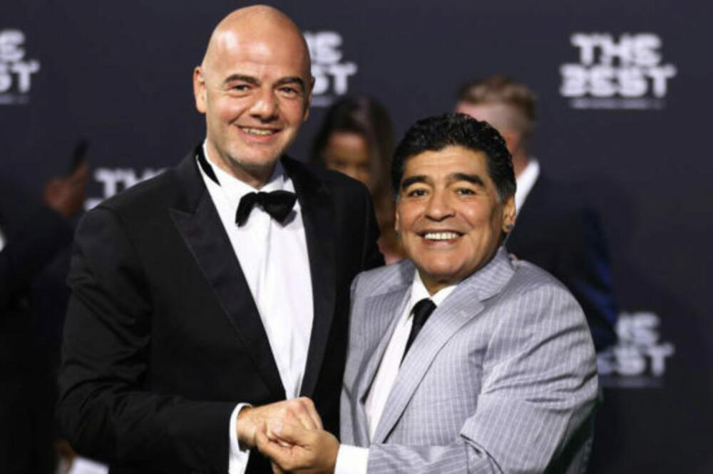 Maradona i Infantino, Foto: Facebook