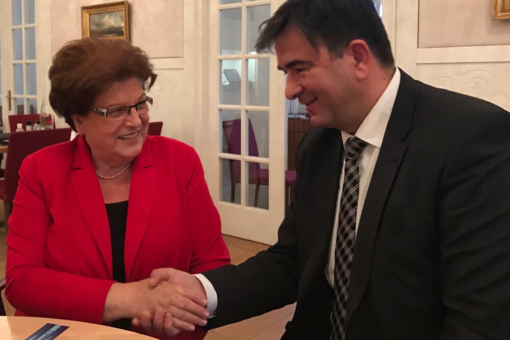 Barbara Stamm, Nebojša Medojević, Foto: Privatna arhiva