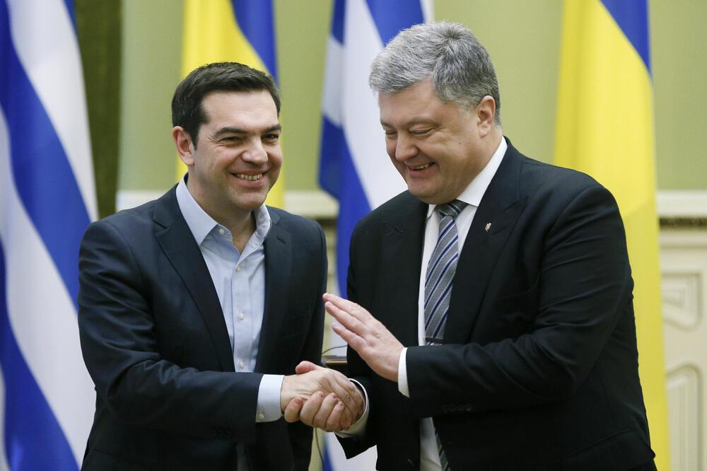 Aleksis Cipras, Petro Porošenko, Foto: Reuters