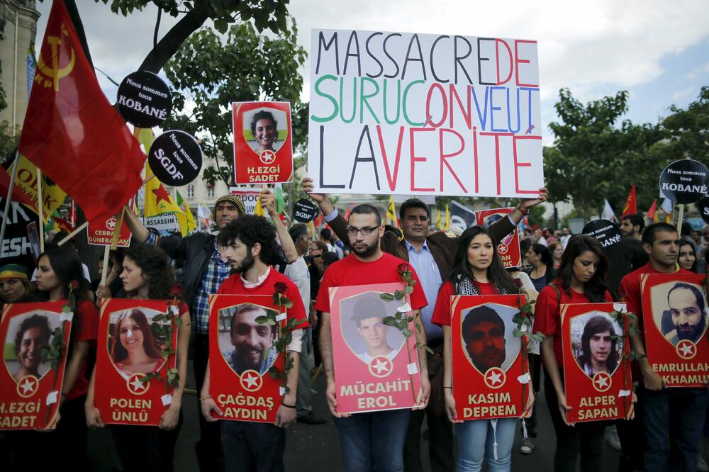 Kurdi, protest, Pariz, Foto: Reuters