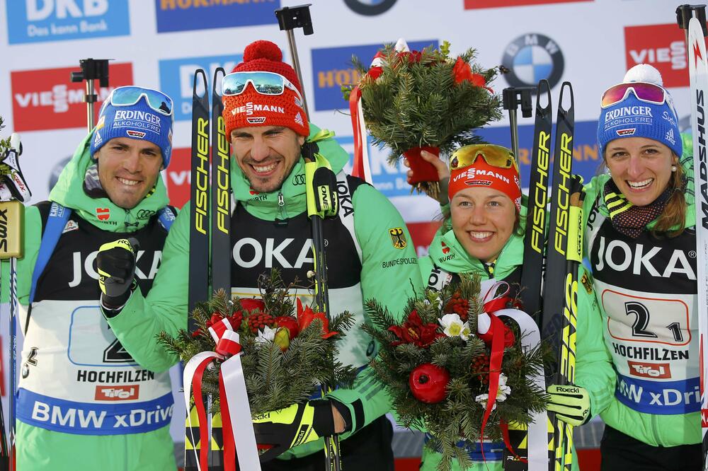 Njemačka mješovita biatlon štafeta, Foto: Reuters