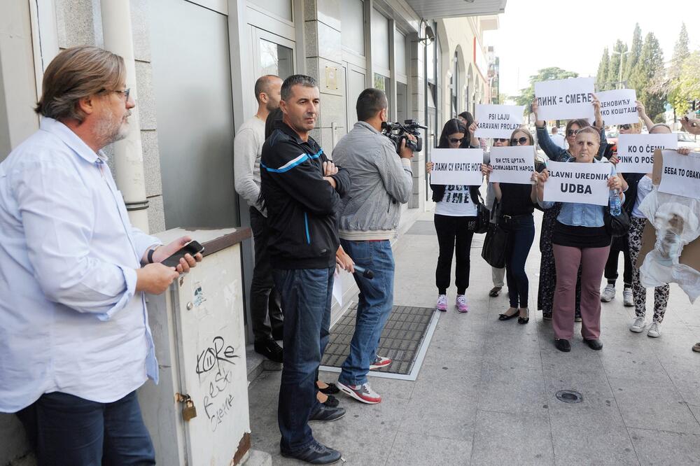 Pink, protest, Foto: Savo Prelević