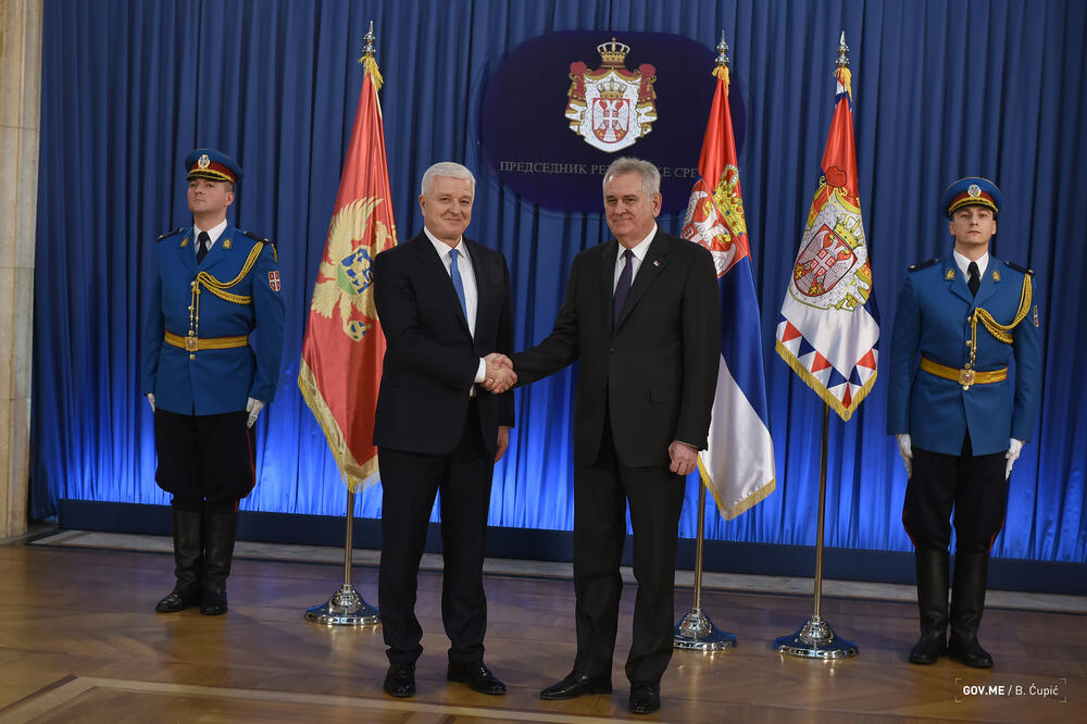 Duško Marković, Tomislav Nikolić, Foto: Gov.me