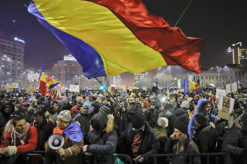 Rumunija, protest, Foto: Beta-AP