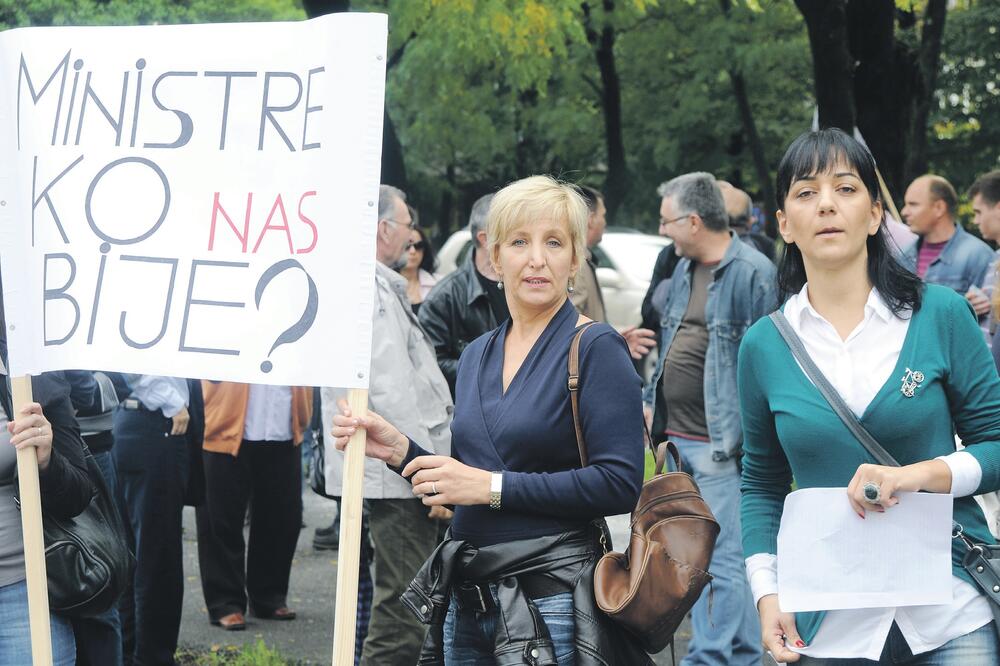 protest novinara, Foto: Boris Pejović
