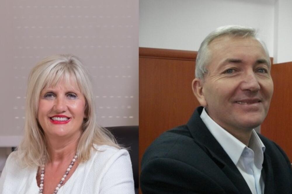 Snežana Matijević i Ivan Novosel, Foto: Siniša Luković, Opština Tivat