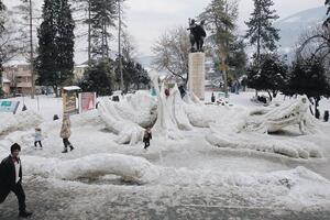 Niske temperature u Bijelom Polju "čuvaju" Ledenog zmaja