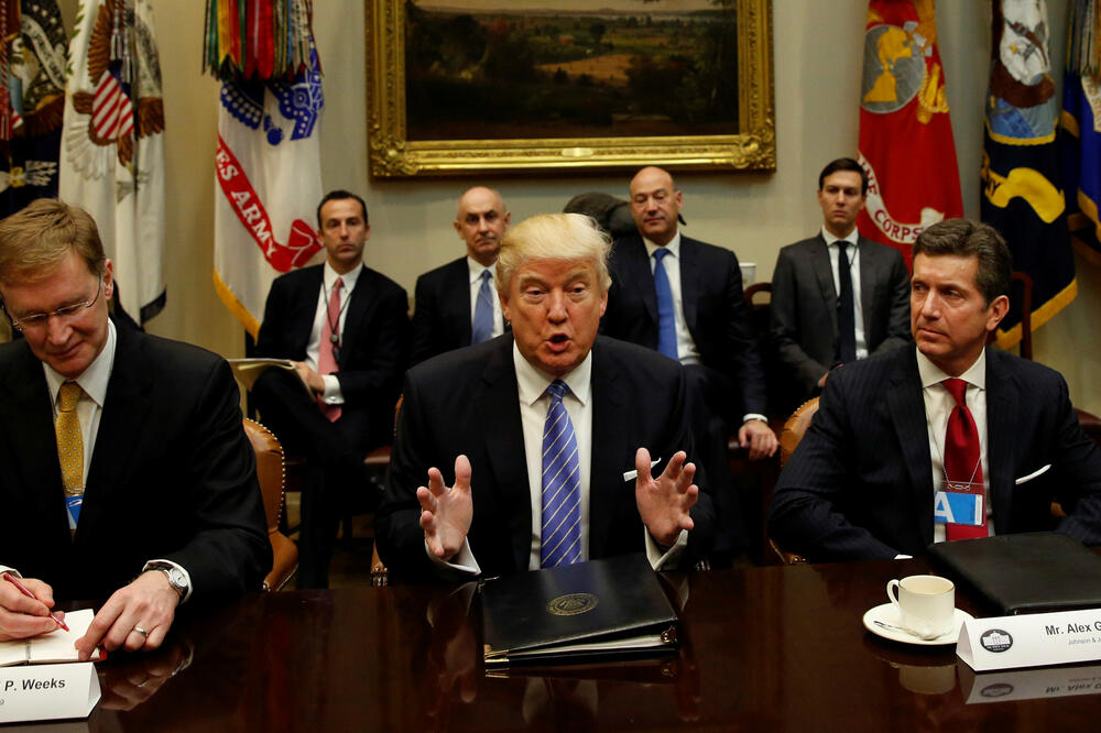 Donald Tramp, sastanak sa biznismenima, Foto: Reuters