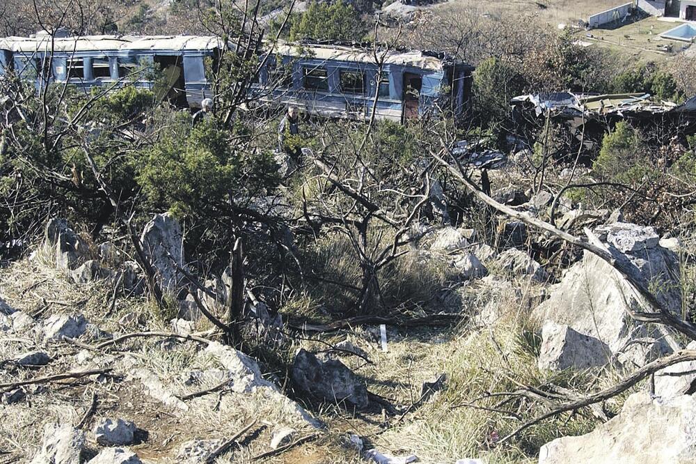 željeznička nesreća na Bioču, Foto: Savo Prelević