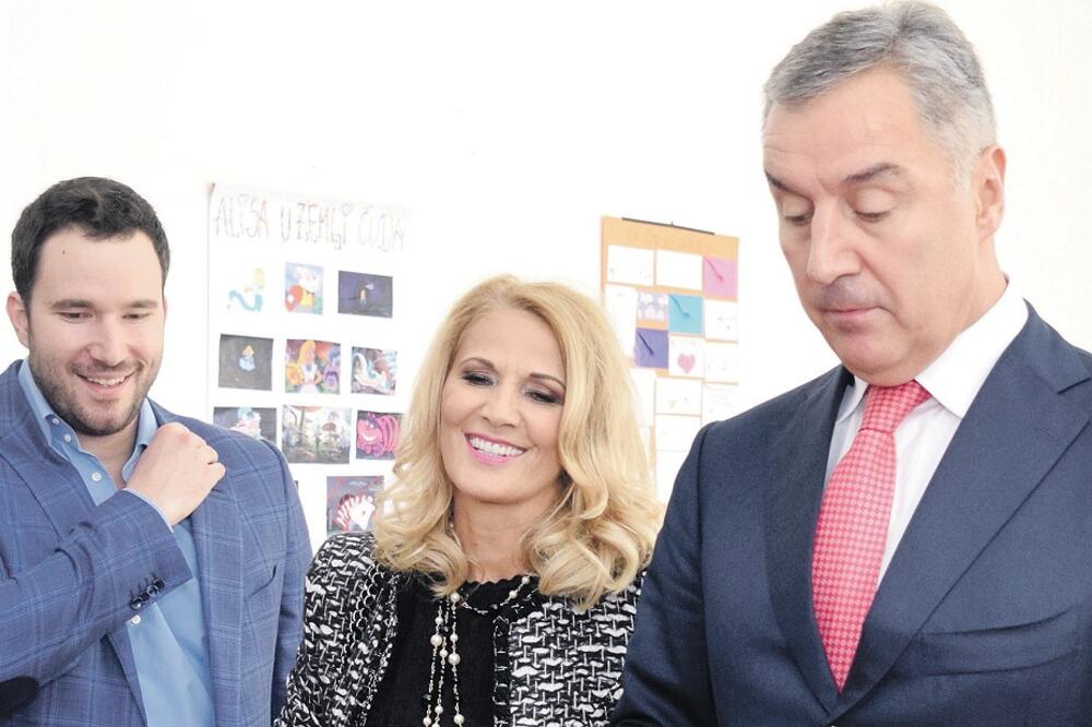 Blažo Đukanović, Lidija Đukanović, Milo Đukanović, Foto: Savo Prelević