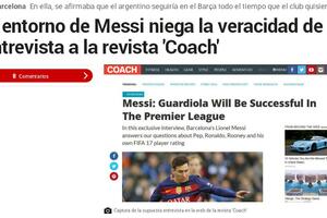 Skandal: Mesijev intervju je laž