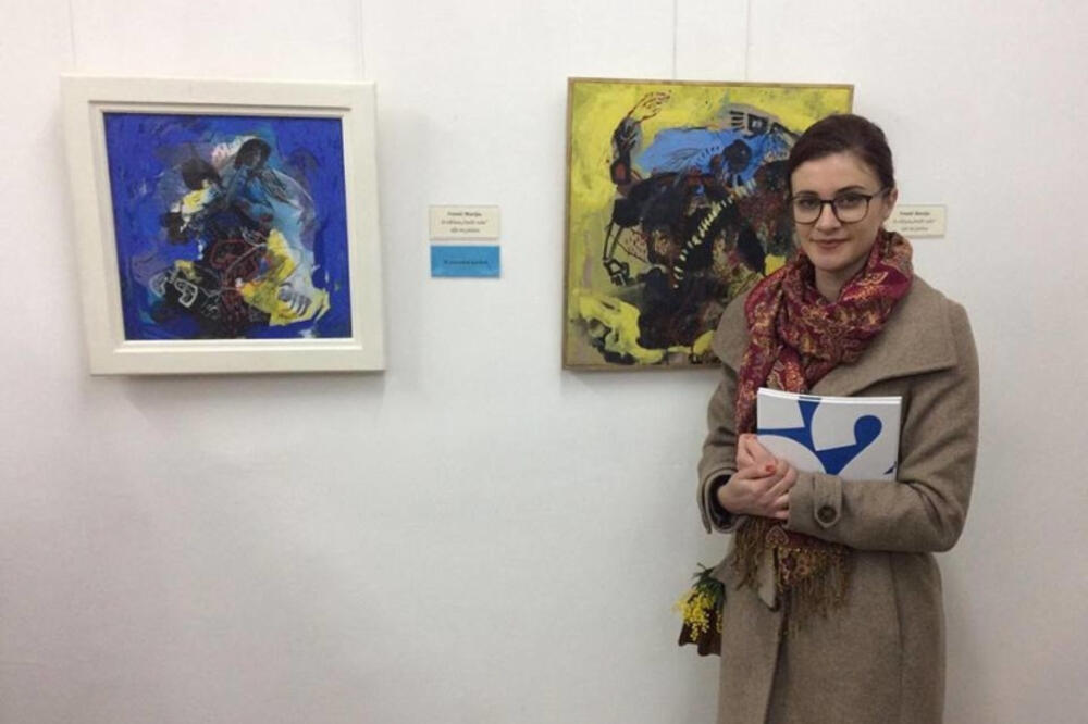 Marija Vemić na Hercegnovskom zimskom salonu, Foto: Privatna arhiva