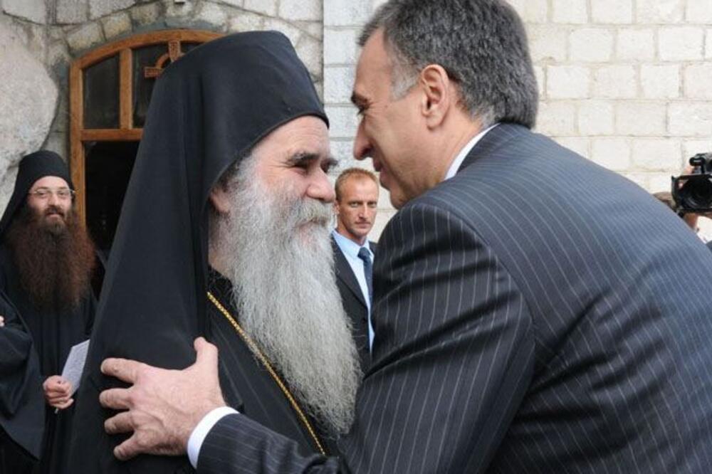 Amfilohije, Filip Vujanović, Foto: Savo Prelević