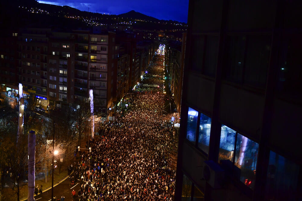 Bilbao, protest, Foto: Beta-AP