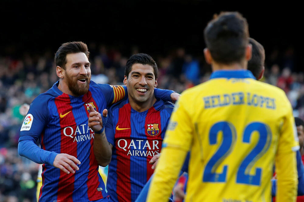 Lionel Mesi i Luis Suares, Foto: Reuters