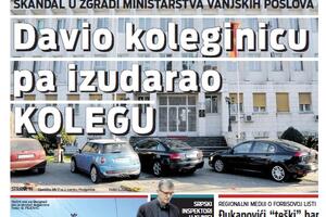 U Vijestima čitajte: Skandal u zgradi MVP - davio koleginicu, pa...