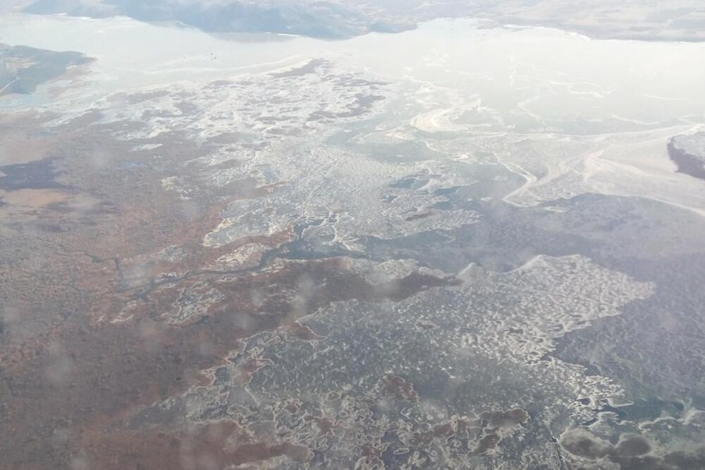 Skadarsko jezero zaleđeno, Foto: Twitter/tajnovidac