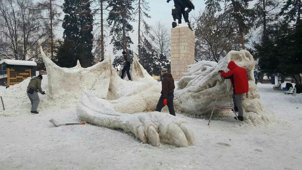 sniježna skulptura, Bijelo Polje