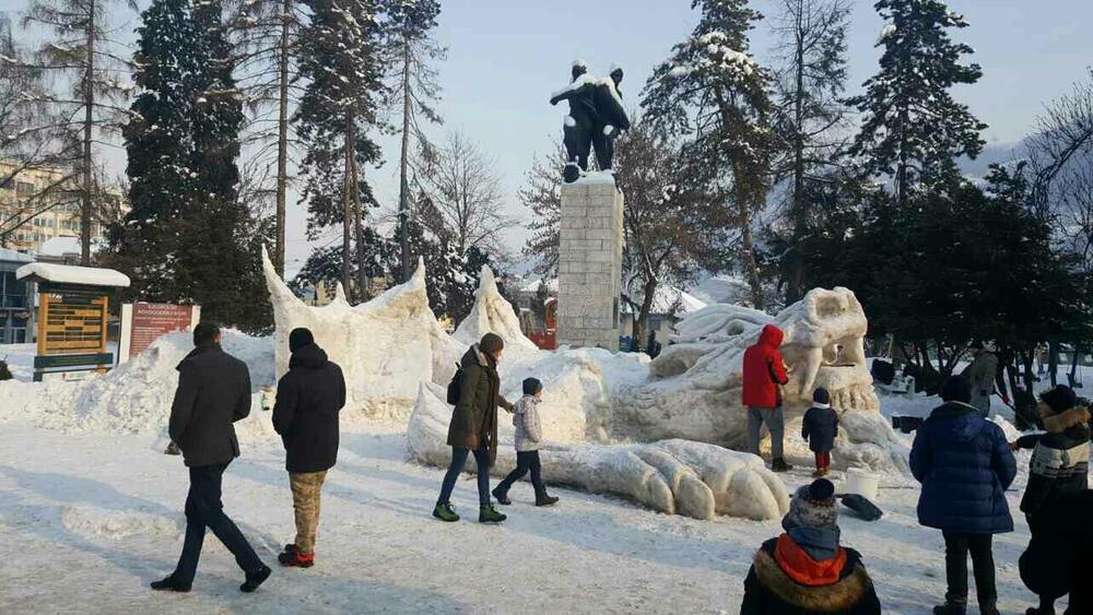 sniježna skulptura, Bijelo Polje