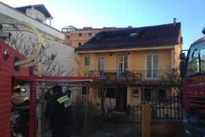 Požar u Budvi: Izgorjelo potkrovlje kuće, nema povrijeđenih