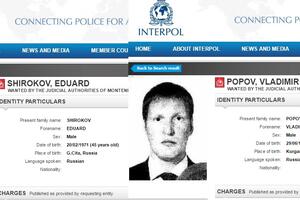Interpol objavio potjernice: Ovo su Širokov i Popov