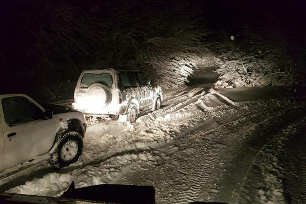 Krnovo, snijeg, spašavanje, Foto: GSS Crne Gore/Facebook