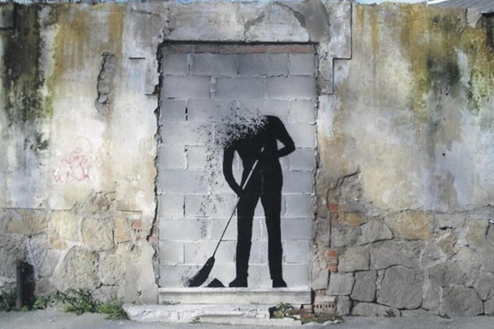 Street art by Pejac