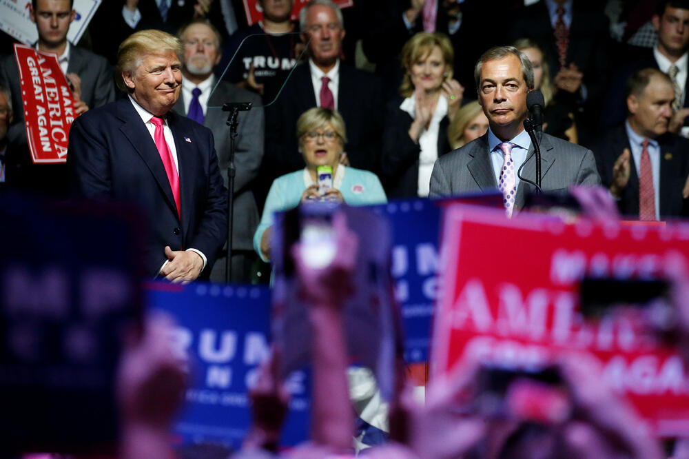 Donald Tramp i Najdžel Faraž, Foto: Reuters