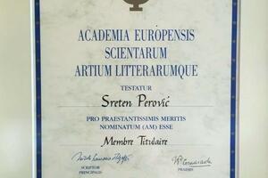 Perović član Evropske akademije nauka, umjetnosti i književnosti u...