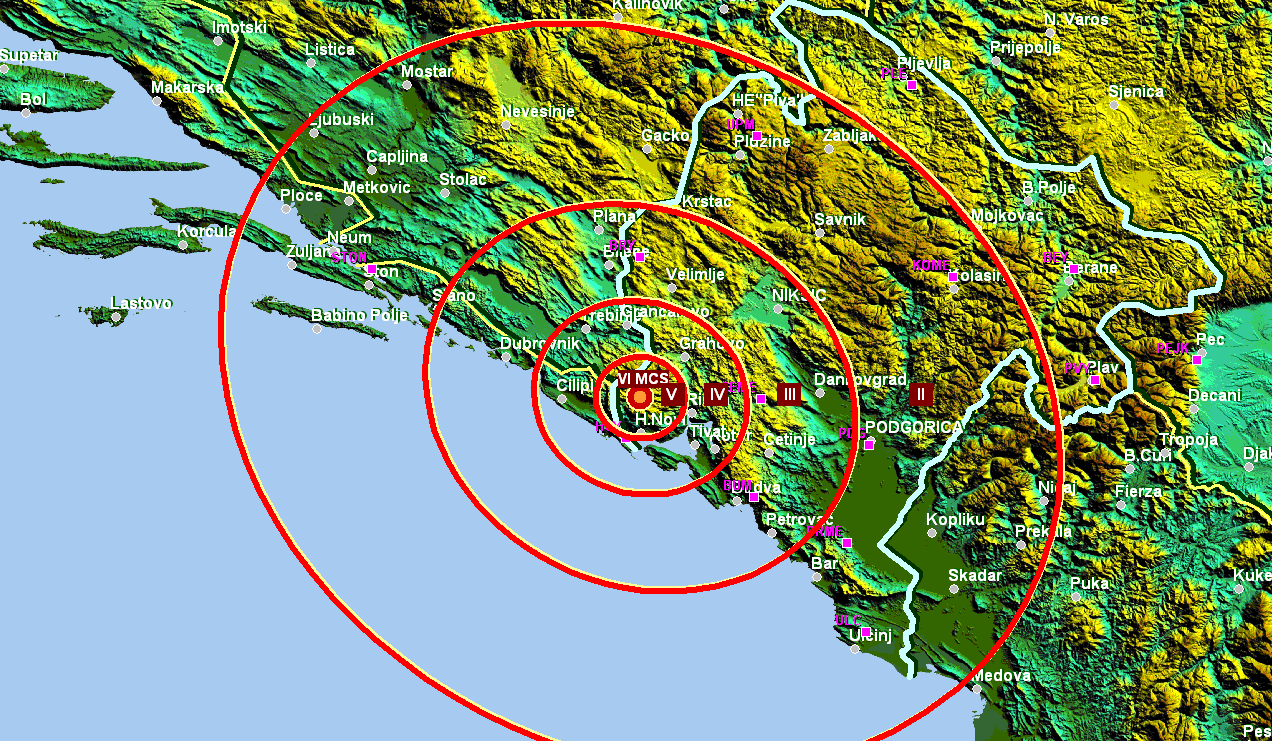 Zemljotres Kruševice, Foto: Seismo.co.me