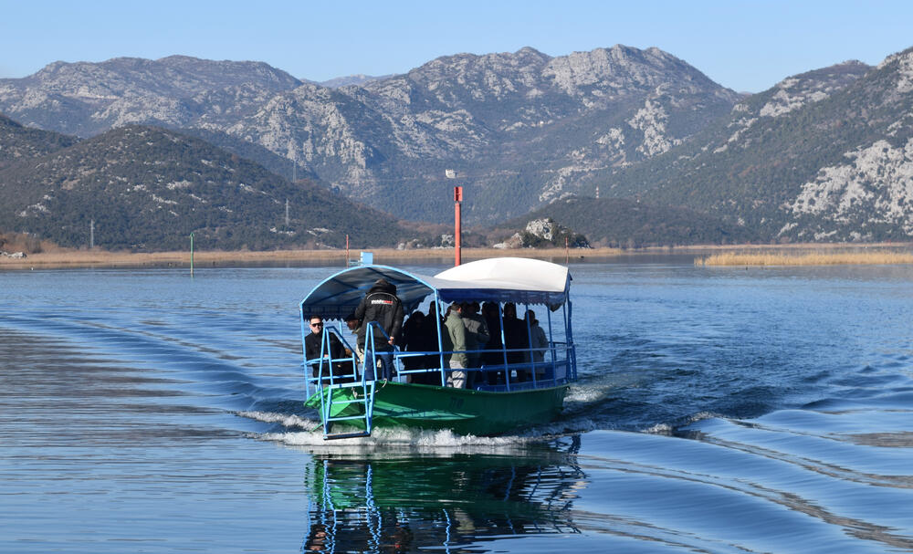 Porto Skadar lake, protest