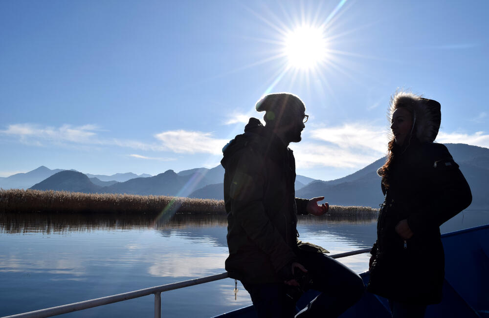 Porto Skadar lake, protest