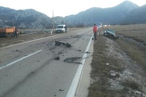 Nesreća na putu Risan - Grahovo, poginula jedna osoba