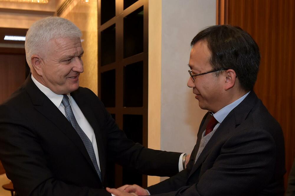 Duško Marković, Džang Sjaojuan, Foto: Gov.me