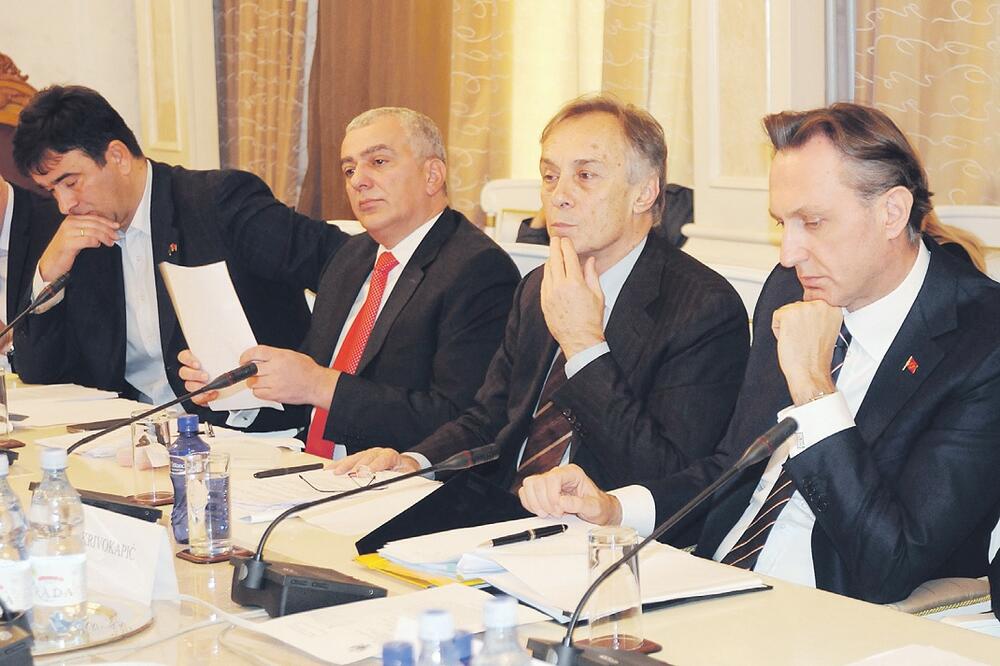 Nebojša Medojević, Andrija Mandić, Miodrag Lekić, Ranko Krivokapić, Foto: Savo Prelević